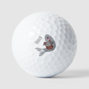 Balles De Golf Joli dessin animé sur le phoque du Groenland