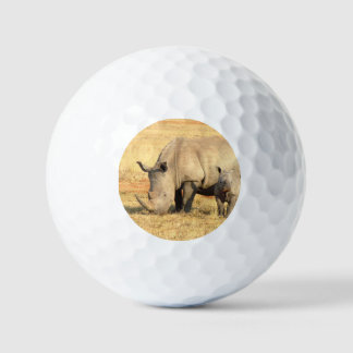 Balles De Golf Joli rhinocéros en Afrique 