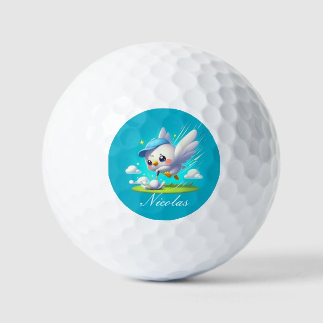 Balles De Golf Jolie Birdie Golfing (Recto)