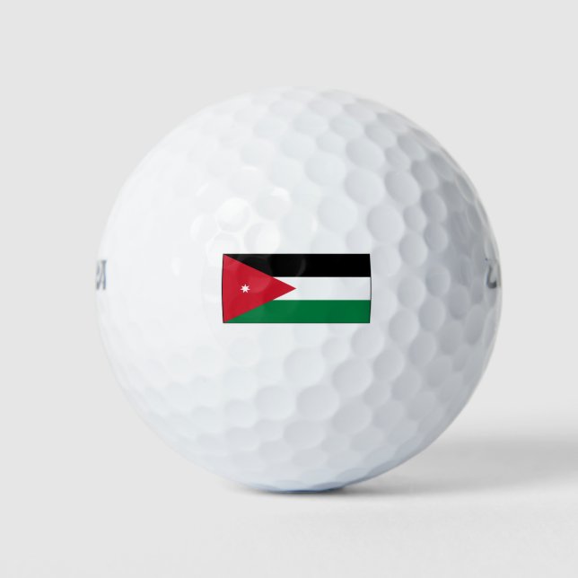 Balles De Golf Jordanie - Drapeau national - Actuel (Devant)