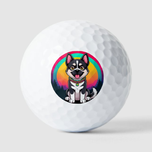 Balles De Golf Jouer chien de dessin (Recto)