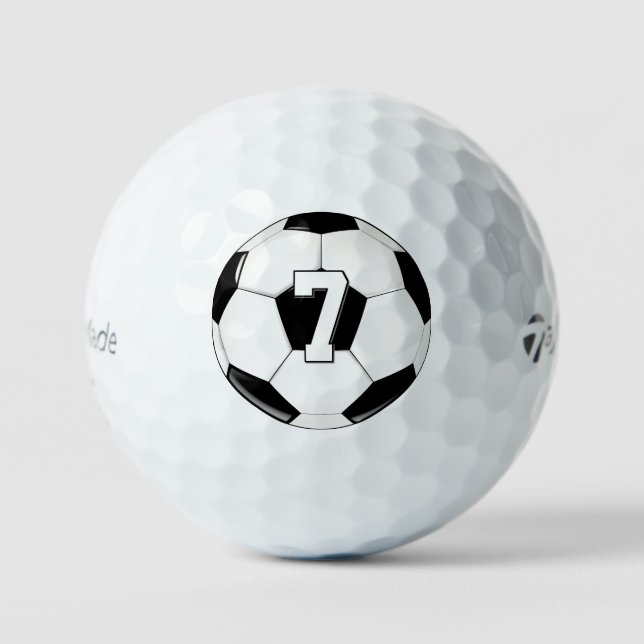 Balles De Golf Joueur de football Numéro personnalisé ou lettre p (Recto)