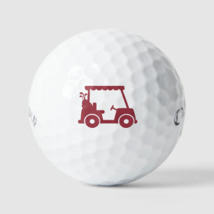 Balles De Golf Joueur de golf Golfeur Chariot Rouge Cramoisi Spor