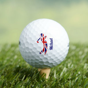 Balles De Golf Joueur de golf Union Jack Flag personnalisé