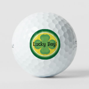 Balles De Golf Jour de chance ! Shamrock Personnaliser