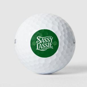 Balles De Golf Jour de la Saint Patrick Sassy Lassie Funny Irish