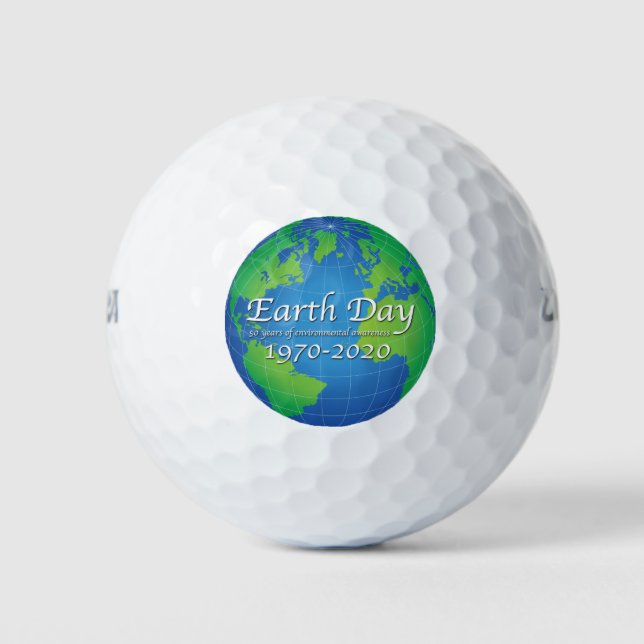 Balles De Golf Jour des terres 50 Anniversaire 2020 (Devant)