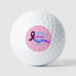 Balles De Golf Journée mondiale cool contre le cancer   Vous n'êt