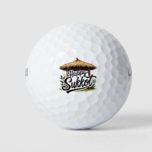 Balles De Golf Joyeuse fête juive Sukkot Hanoukka