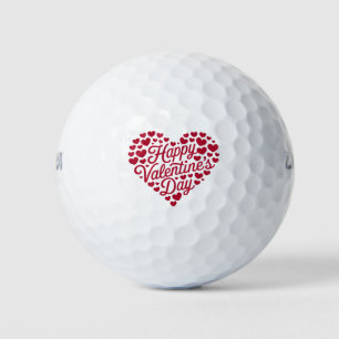 Balles De Golf Joyeuse Saint-Valentin Saint-Valentin Amour Coeur