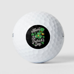 Balles De Golf Joyeuse St Patrick's Day Patrimoine Irlandais St P