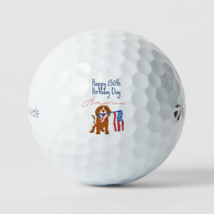 Balles De Golf Joyeux 250e Anniversaire Amérique ! 1776-2026 Ador