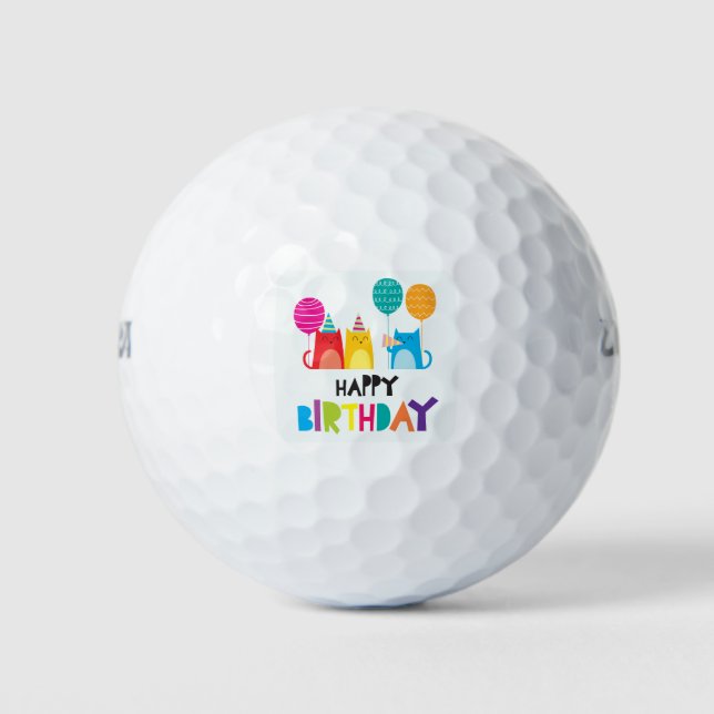Balles De Golf Joyeux anniversaire (Devant)