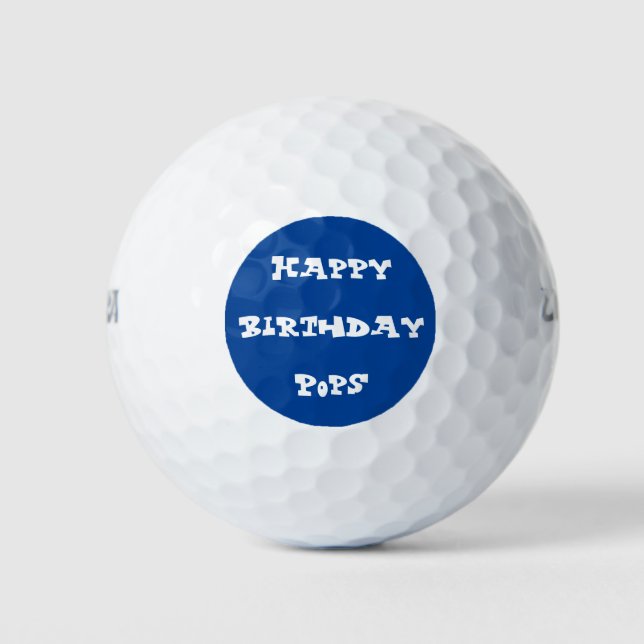 Balles De Golf Joyeux anniversaire (Devant)