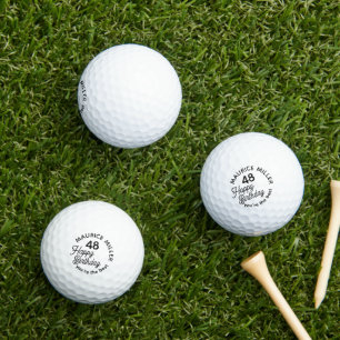 Balles De Golf "Joyeux anniversaire" son nom et son âge