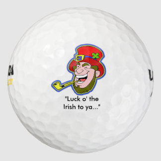 Balles De Golf Joyeux Leprechaun "La chance aux Irlandais de vous
