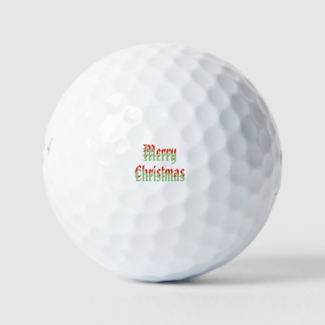 Balles De Golf Joyeux Noël, (Devant)