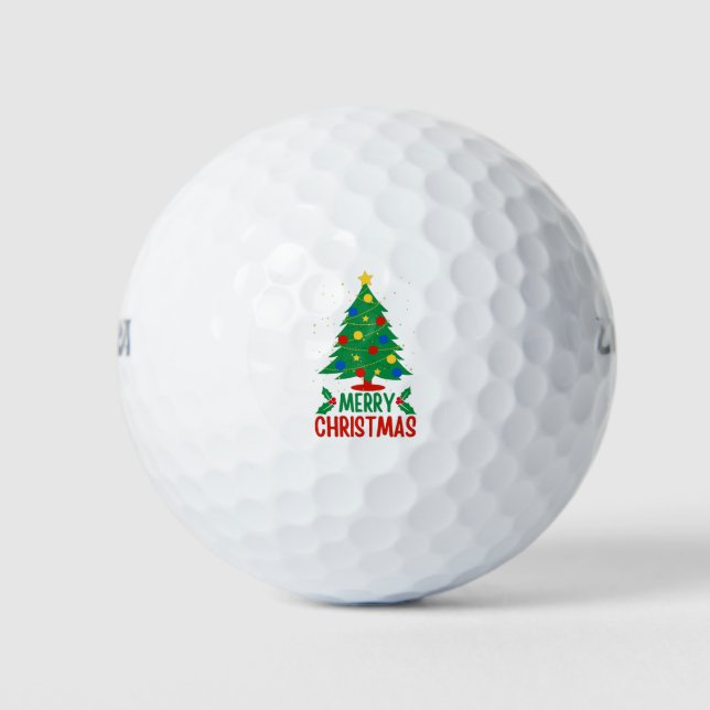 Balles De Golf Joyeux Noël (Devant)