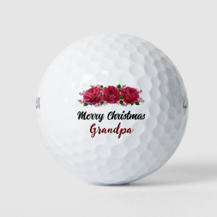 Balles De Golf Joyeux Noël Arbre Festif Vacances Design cadeau