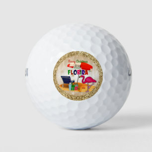 Balles De Golf Joyeux Noël de Floride