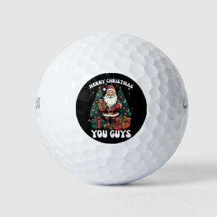 Balles De Golf Joyeux Noël, les gars du Père Noël