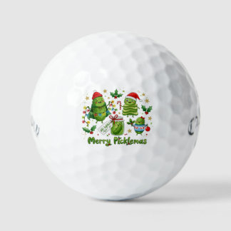 Balles De Golf Joyeux Picklemas Personnages de Pickle Noël