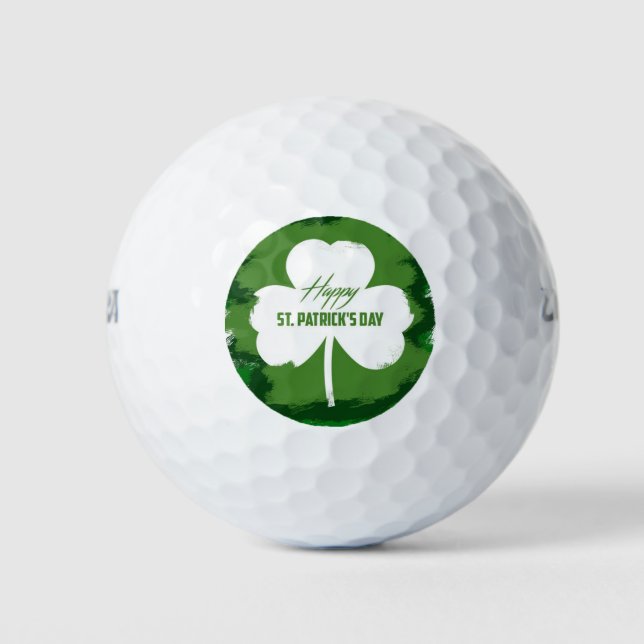 Balles De Golf Joyeux Shamrock vert Jour de la Saint Patrick | Va (Devant)