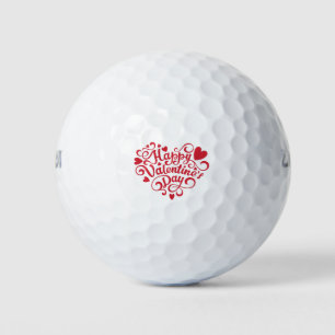 Balles De Golf Joyeux Valentines Day Golf Balls