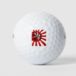 Balles De Golf Judo Martial Arts Japonais Vintage Retro Design