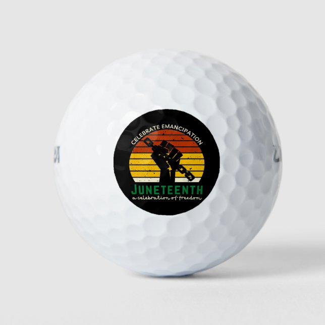 Balles De Golf Juneteenth Celebrating Freedom (Devant)