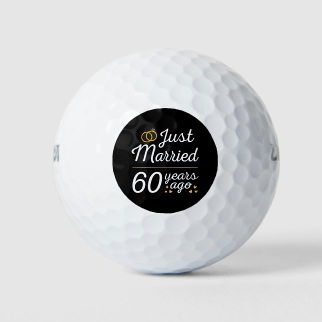 Balles De Golf Just Married 60 Years Ago II (Devant)