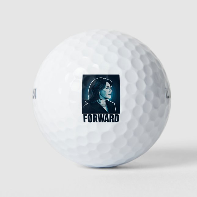 Balles De Golf Kamala Harris Forward Élection Présidentielle 2024 (Devant)