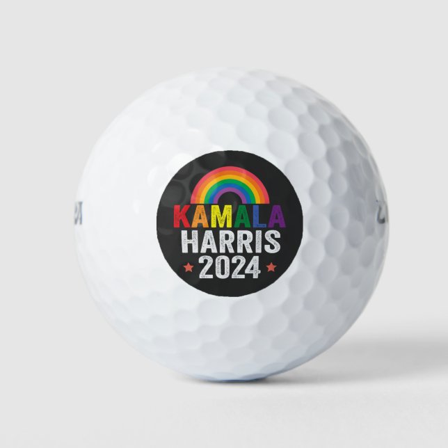 Balles De Golf Kamala Harris Président des élections Lgbtq 2024 (Devant)