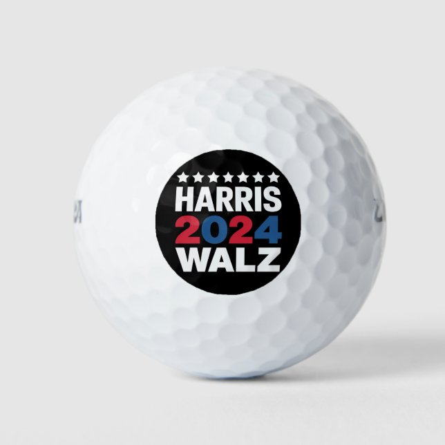 Balles De Golf Kamala Harris Walz, Présidente Vice-Présidente (Devant)