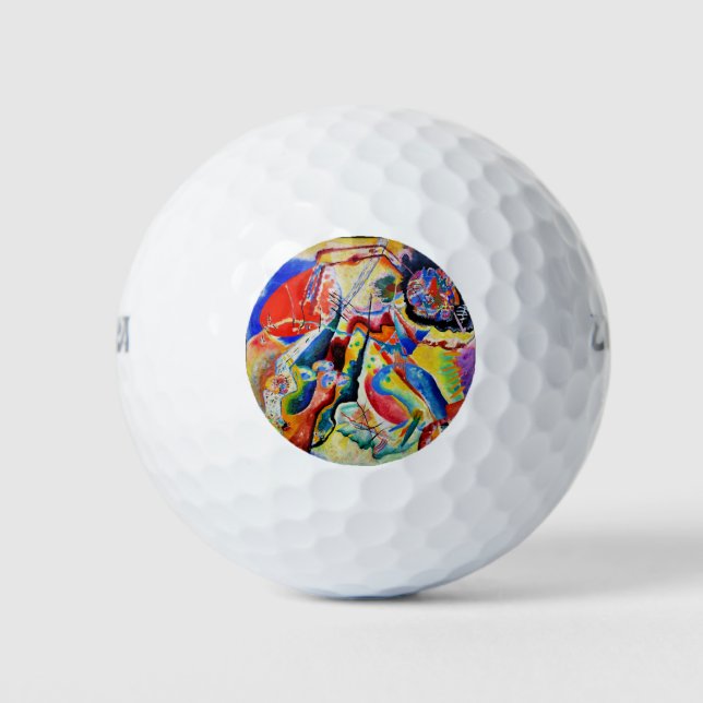 Balles De Golf Kandinsky - Tableau a la Tache Rouge (Devant)