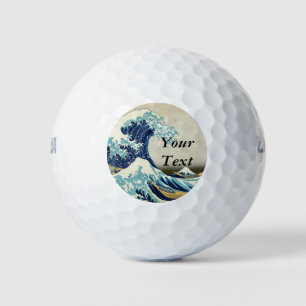 Balles De Golf Katsushika Hokusai - La Grande vague au large de K