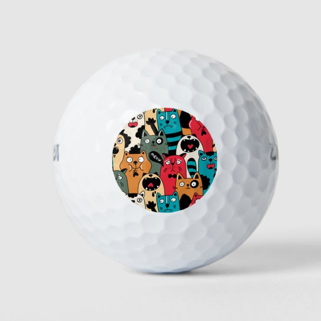 Balles De Golf La Crowd of cats (Devant)