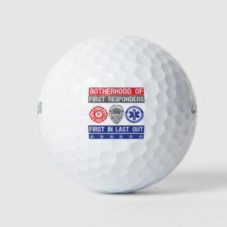 Balles De Golf la fraternité des premiers intervenants d'abord en