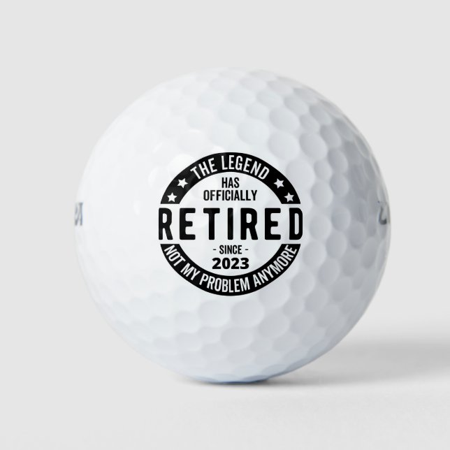 Balles De Golf la légende a officiellement pris sa retraite 2023, (Devant)
