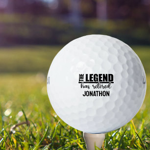 Balles De Golf La légende a retiré sa retraite
