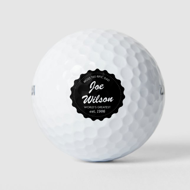 Balles De Golf La plupart des papa de Tee-rific (Devant)