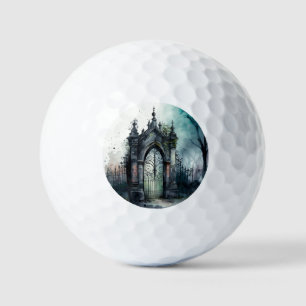 Balles De Golf La série Porte de Cimetière Gothique Design 11