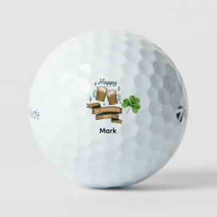 Balles De Golf . La St. Patrick's Day citation drôle avec bière