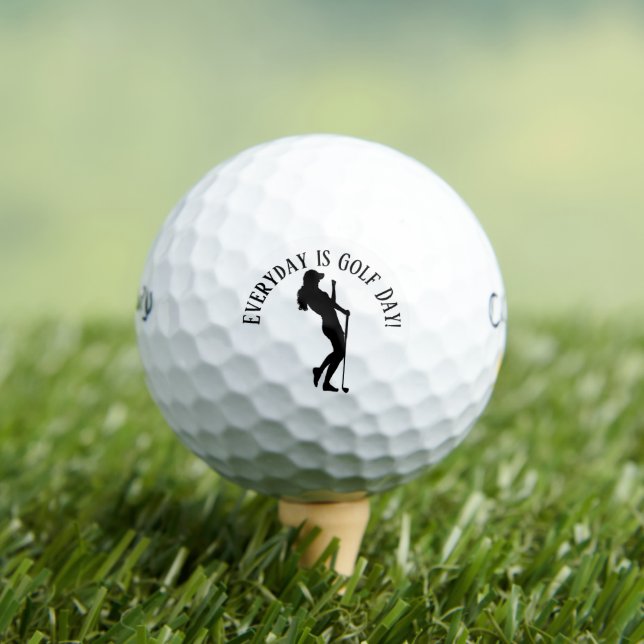 Balles De Golf Lady Golfer Custom (T-shirt Insitu)