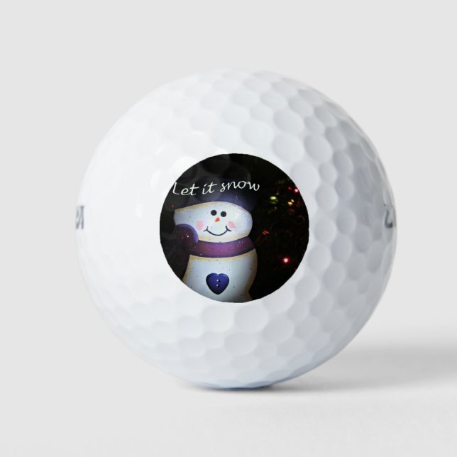 Balles De Golf Laisse-le neiger (Devant)