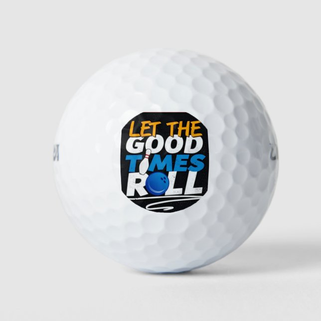 BALLES DE GOLF *LAISSEZ LES BONS TEMPS ROLL* GOLF BALL (Devant)