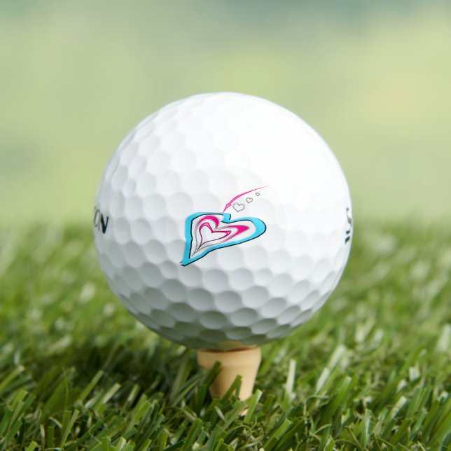 Balles De Golf L'amour est une trace de coeurs (T-shirt Insitu)