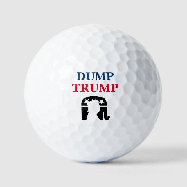 Balles De Golf L'anti-président Donald Trump (Recto)