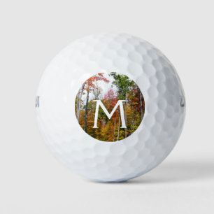 Balles De Golf L'automne dans la forêt Photographie d'automne col