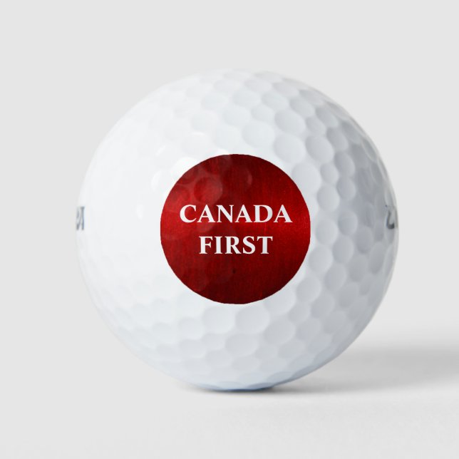 BALLES DE GOLF LE CANADA D'ABORD (Devant)